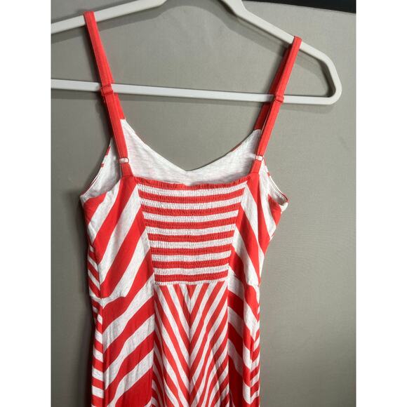 Anthropologie LILKA Dress Sz XS Red White Maxi Stripe Summer Cocktail Festive - Picture 11 of 16
